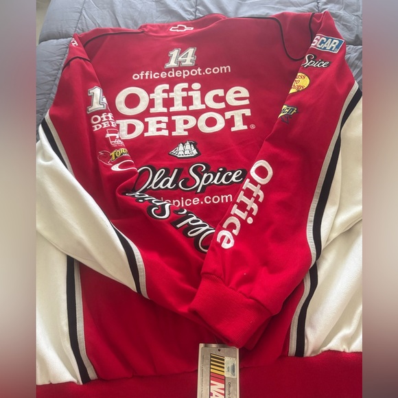 Nascar Red and White Racing Jacket - Picture 2 of 4